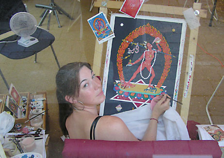 carmen-mensink-painting-vajrayogini-thangka