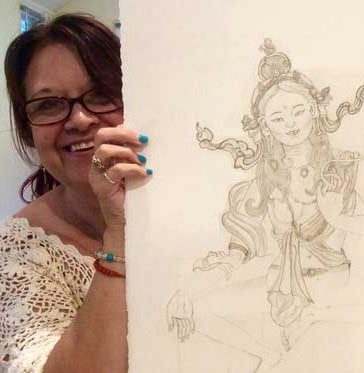 green-tara-drawing-class