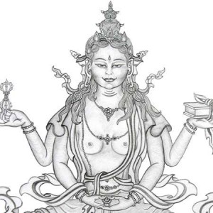 prajnaparamita-drawing-by-carmen-mensink