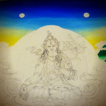 white-tara-painting-workshop-thangka-student-work