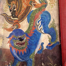 blue-lion-thailand-painting
