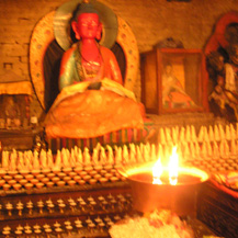 butter-lamps-altar-budha