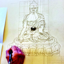 drawing-Buddha-with-carmen-mensink