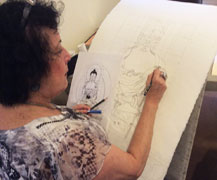 drawing-a-tibetan-buddha