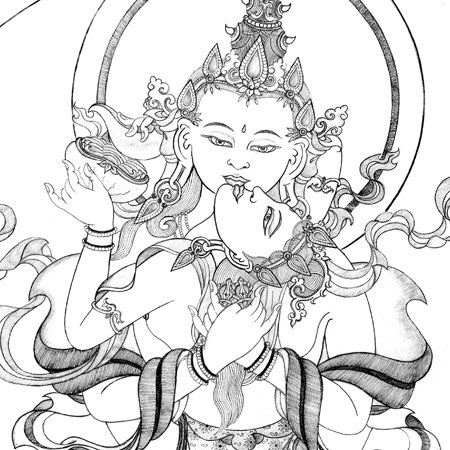 heruka-vajrasattva-thangka-drawing