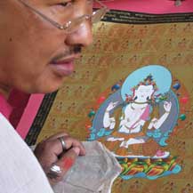 thanka-painter-chenrezig-avalokitesvara