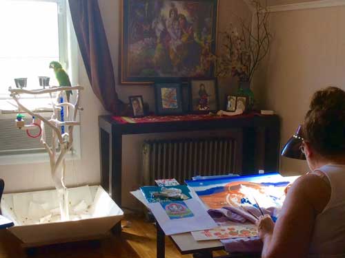 deborah-kalantari-thangka-painting-with-carmen-mensink