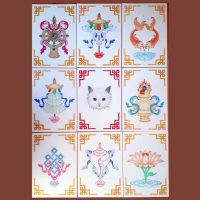8 Auspicious Symbols Tibetan Buddhism Thangka Course Carmen Mensink