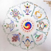 Mandala 8 Auspicious Symbols Tibetan Buddhism Thangka Course Carmen Mensink