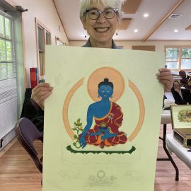 Drawing the Medicine Buddha